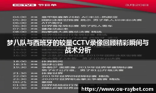 梦八队与西班牙的较量CCTV录像回顾精彩瞬间与战术分析